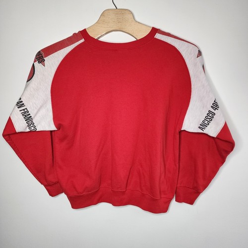 Vintage Sweater San Francisco 49ers NFL Sweatshirt Mens Red White READ - Picture 4 of 10