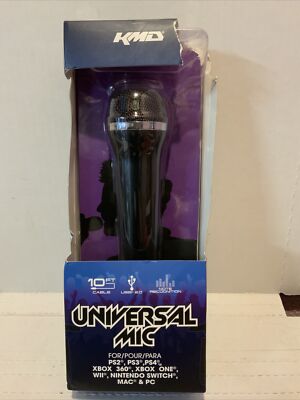   KMD Universal Mic for Nintendo Switch, Wii, PS4, PS3, Xbox 360 and PC/MAC.