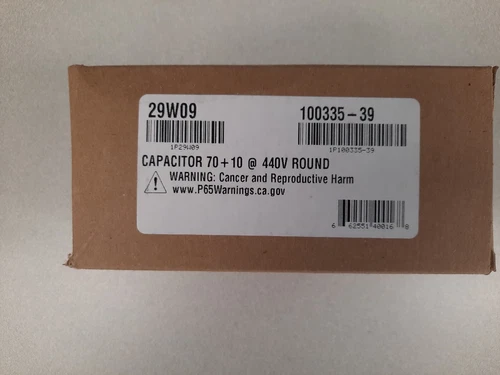 LENNOX/DUCANE/ARMSTRONG 70+10MFD 440V DUAL ROUND CAPACITOR 100335-39 - 29W09