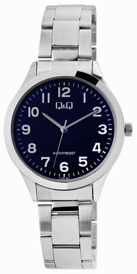 Armbanduhr Herren Männer Edelstahlband Analog Quarz Watch 3 ATM Q&Q by Citizen