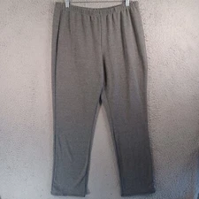 Antthony Womens Gray Sweatpants Size large Original Elastic Waist Stretch Soft