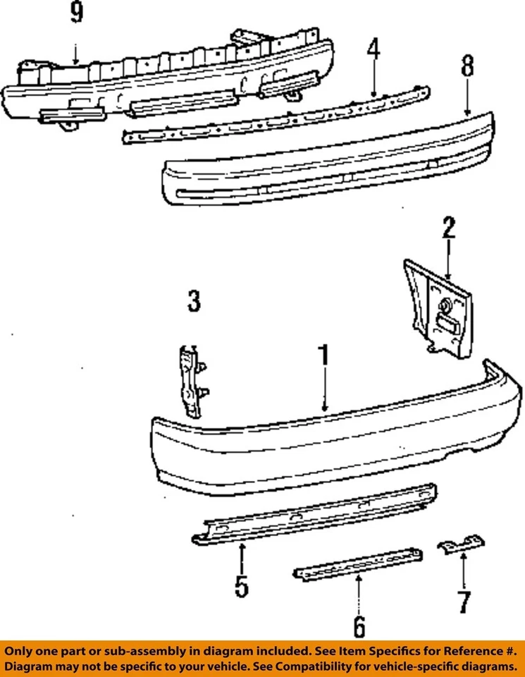 1988 1989 Toyota Celica OEM Complete Rear Bumper All Trac Red Needs Paint - Изображение 3 из 4
