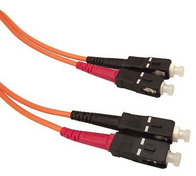 Shaxon FCSCSC03M-B, SC to SC Duplex Multimode 62.5/125 Fiber Optic Patch Cord...