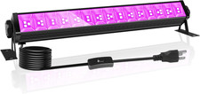 Upgraded 42W LED Black Light Bar IP66 Waterproof Glow Party Stage Lighting