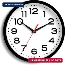 Roymnie Wall Clock Silent Non-Ticking Modern Clock Battery Operated 8 Inch Small