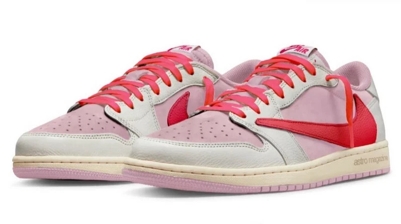 Travis Sc0tt x Jordan 1 Low OG "Shy Pink" Size US 5.5-11 NEW Women's
