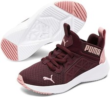 PUMA Soft Enzo Nxt Shoes Little Kid 1C Vineyard Wine/Bridal Rose 195571-10