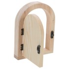 Kleine Mini-Holztür-Wandmontage-Schalterabdeckung, dekorative