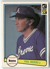 1982 DONRUSS #475 PHIL NIEKRO ATLANTA BRAVES