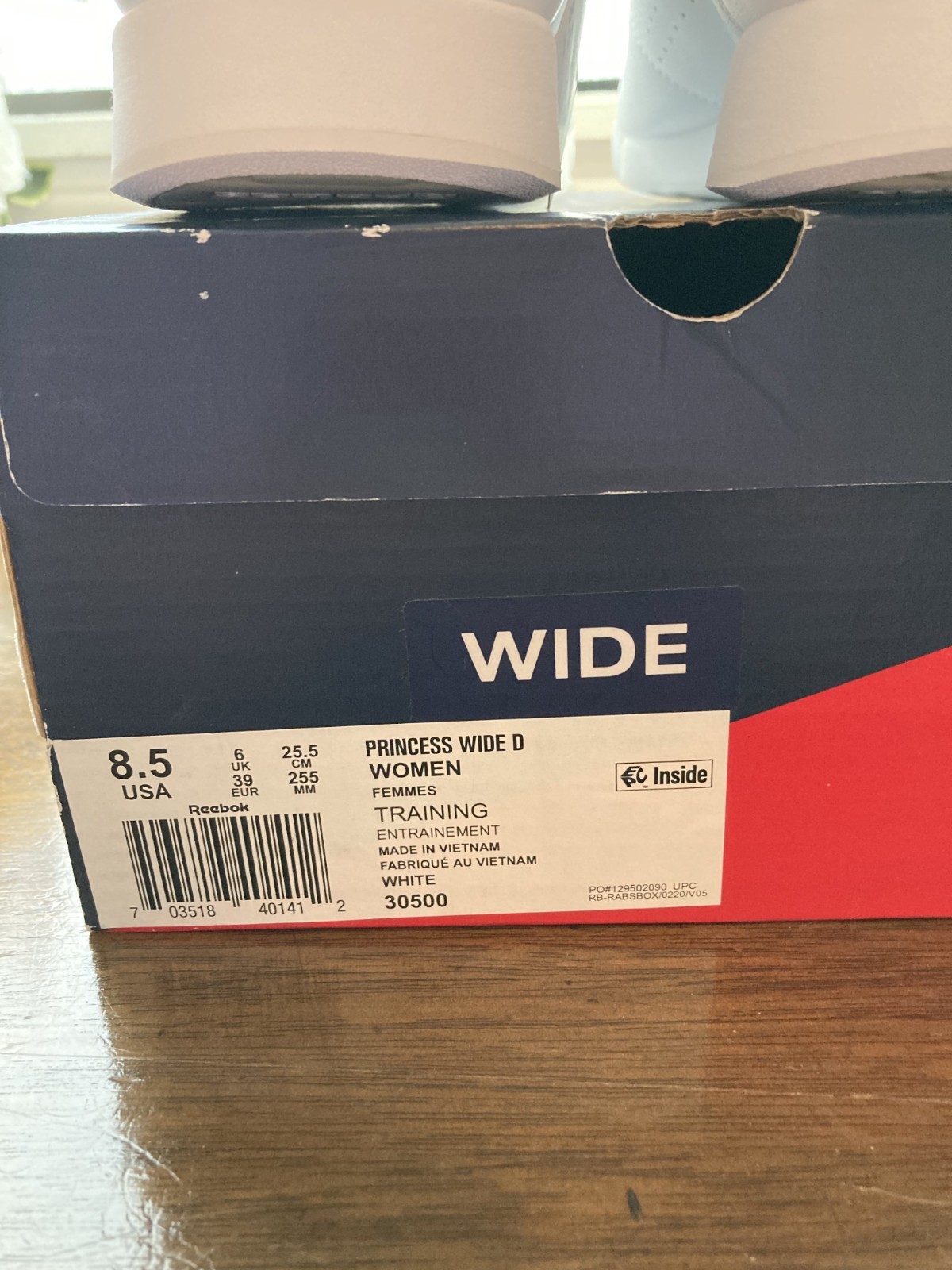 Reebok Princess Classic Size 8.5  Wide Width White Women's Shoes Sneakers-GUC thumbnail 10