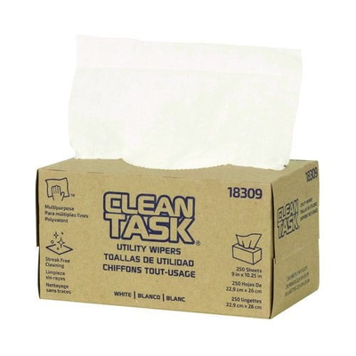 #ad Sellars 18309 Clean Task Utility Wipers 1 ply 9 X 10.25 White 250 $122.23