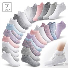 Ladies Trainer Socks 7 Pack Ankle Low Soft Breathable Sports Casual Socks 3-7