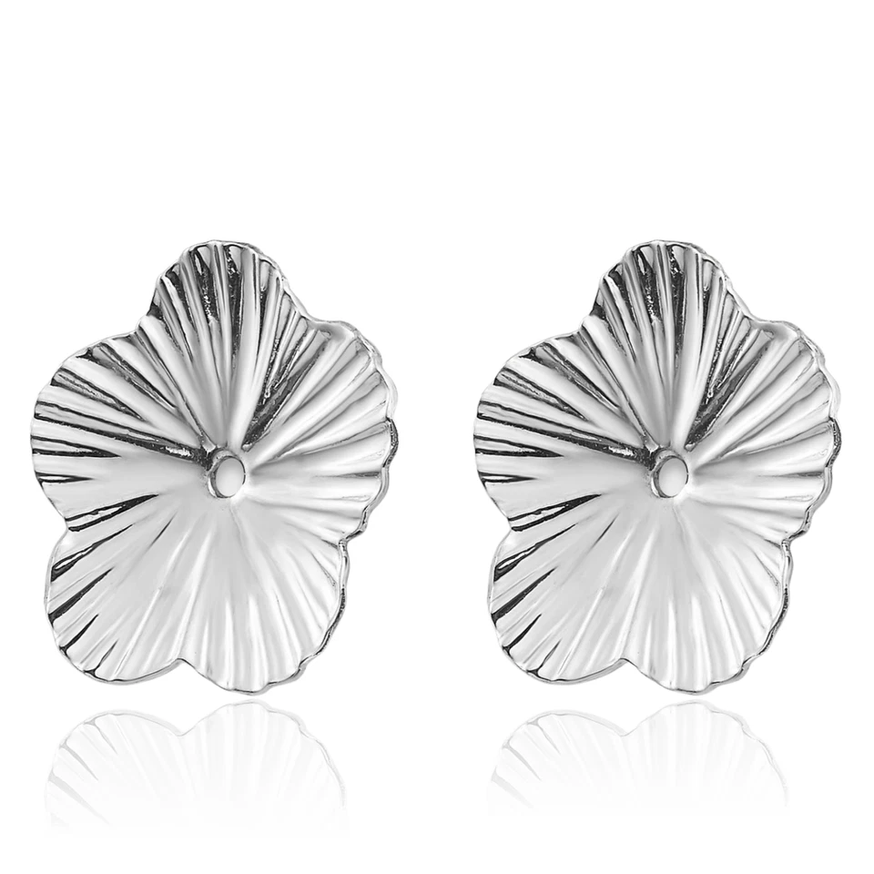 14K Solid White Gold Earring Jackets - Image 3 of 4