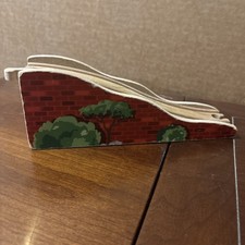 Imaginarium Wooden Railway Track Arched Bridge Ramp Red Brick
