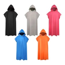 Microfiber Surf Poncho, Wetsuit Changing Robe, Hooded Beach Towel, Beach Swim