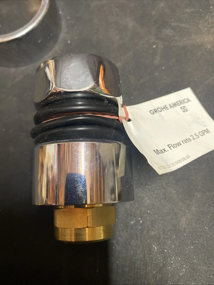 Grohe Shower Head 28 432 Chrome Adjustable Up To 2.6 GPM Discontinued NOS - Image 2 of 4