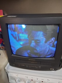 Sharp 13VT L100 CRT 13" TV / VHS Player Combo Remote Original Box WORKS!