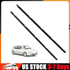 2pcs Window Door Molding Outer Rh Lh Trim For Honda Civic 1992-1995 2-door 2pcs Window Door Molding Outer Rh Lh Trim For Honda Civic 1992-1995 2-door
