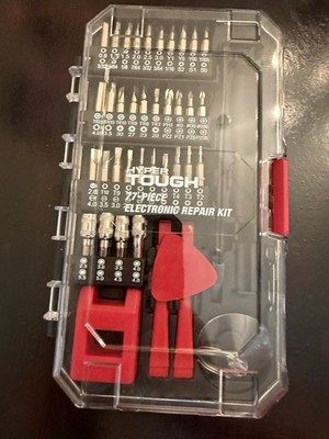 Hyper Tough 77 Piece Electronic Repair Kit TS85147A Magnetic Tool Precision Bits