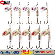 10 MEPPS IMITATION FISHING SPINNERS SIZE 2 FOR TROUT, SALMON,PERCH,PIKE