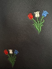 SCHULTE  LESTRADEN b.v Men's Tie w Tulips-SASSENHEIM- HOLLAND