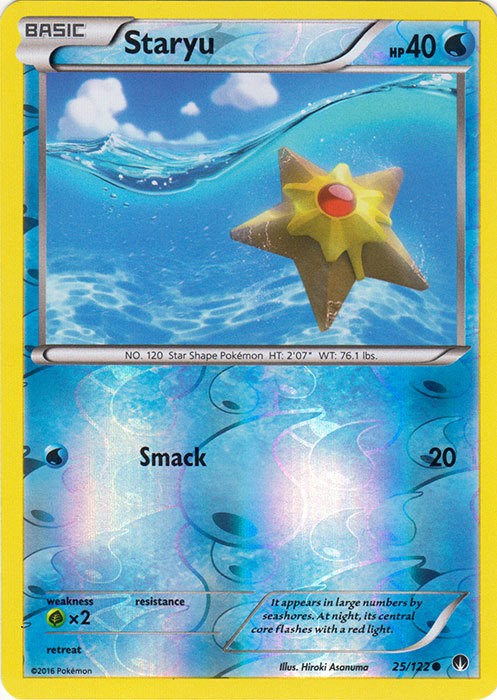 Staryu - 25/122 - Common - Reverse Holo Lightly Played BREAKpoint