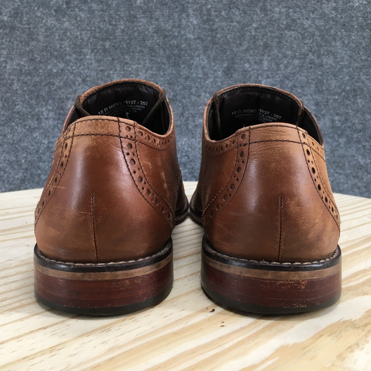 New Florsheim Castellano Brown Wingtip Oxford men’s size 10 Florsheim Castellano Wingtip Oxford Leather Dress Shoe Brown  main image 2