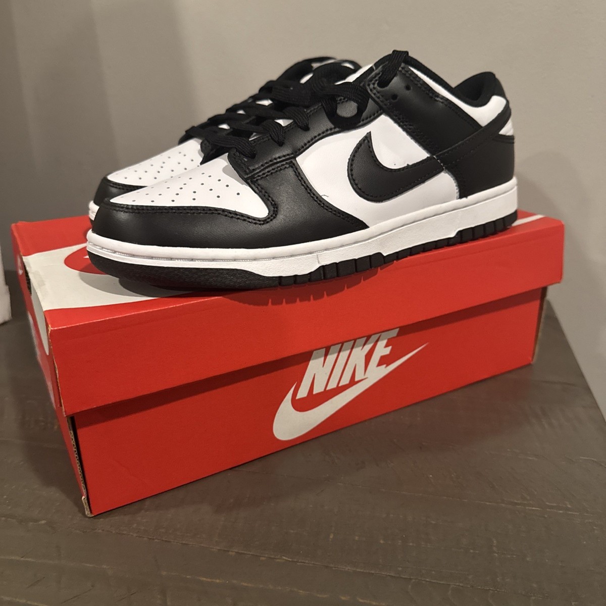 Size 10 - Nike Dunk Low Black White W for sale online | eBay