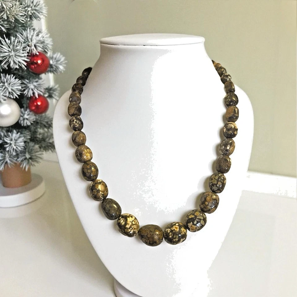 NUEVO Collar Jay King DTR 925 Plata de Ley Graduada Jaspe Cuentas Foto 4 de 4