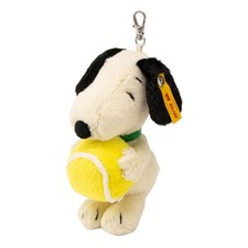 PEANUTS Snoopy Plush keychain Steiff Soft Keyring Snoopy Tennis 15cm / 5.9-in