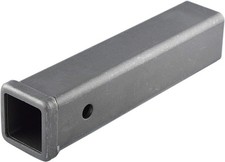 Trailer Hitch Receiver Tube Weld-on 2 Inch Steel 12 Inch Length Raw Finish