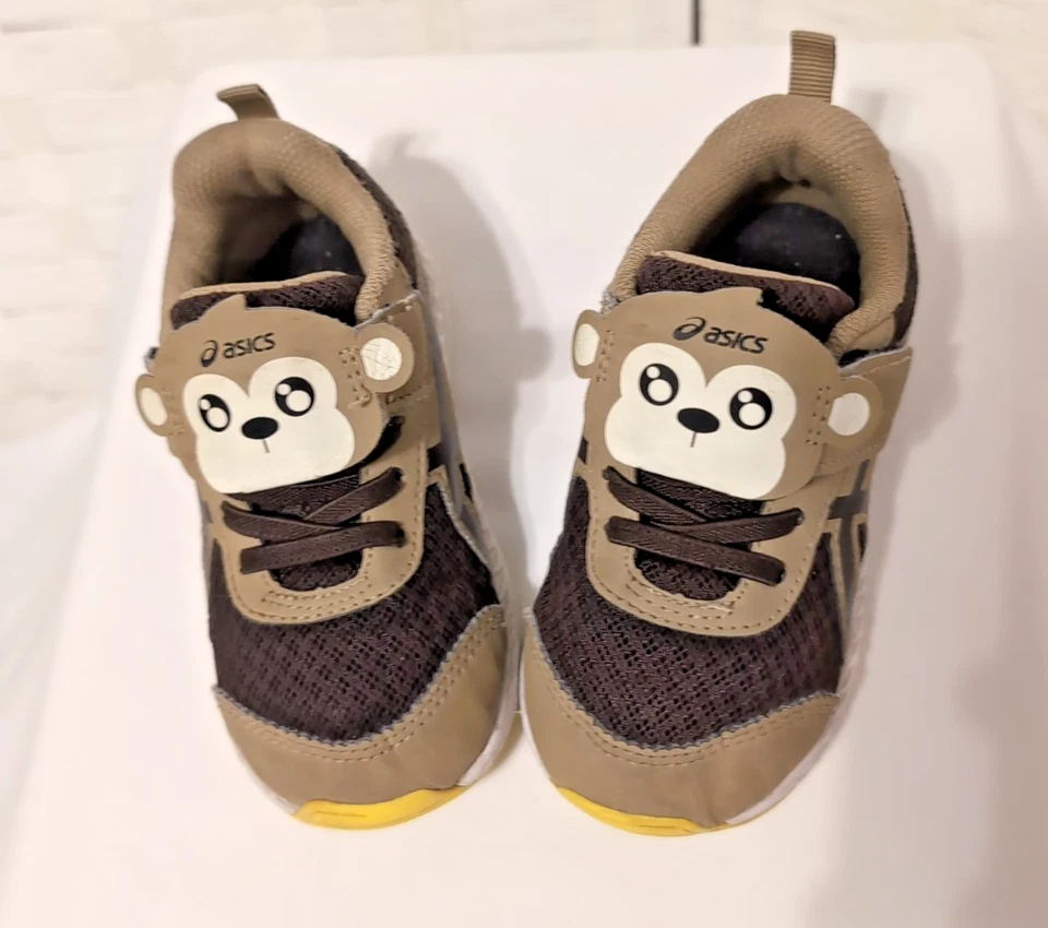 Zapatos Atléticos ASICS Talla K8 Unisex Niños Marrón Mono "Contender Patio Escolar" Usados en Excelente Condición Foto 4 de 4