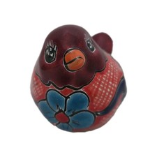 Hand-painted Mexican Talavera Ceramic Bird Figure Folklore Art 5"x3" Mexico!
