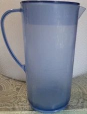 Vintage Rubbermaid Serving Pitcher Blue Acrylic 0406 9.5"×5"