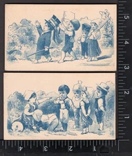 2 BOSTON MA TRADE CARDS,  WHEELER & WILSON SEWING MACHINES at 594 WASH. St  A899