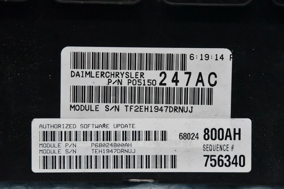 ✅ Módulo de control del motor Dodge Grand Caravan T&C 2008-2009 3,3 L ECM ECU OEM Foto 2 de 4