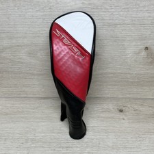 TaylorMade Stealth Hybrid Headcover Synthetic Leather Red Black White Tag