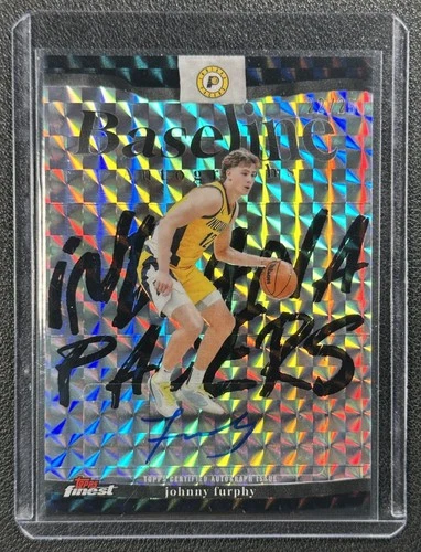 JOHNNY FURPHY 2025-26 TOPPS FINEST BASELINE AUTO BLACK GEOMETRIC REFRACTOR 22/25