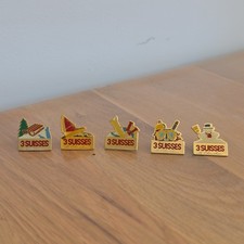 3 SUISSES Lot de 5 pins métal Thème entreprise marque collection