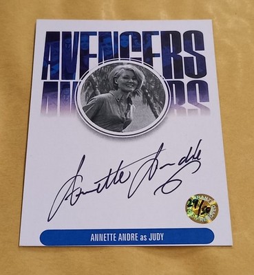 Avengers Platinum 15 - AVAA2 Annette Andre - Judy - Variant Autograph/Autokarte