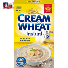 Cream of Wheat Instant Hot Cereal, Bananas and Cream, 1.23 Ounce, 10 Packets