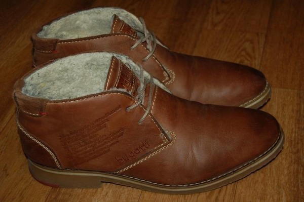 Men Bugatti Boots Brown Leather 42