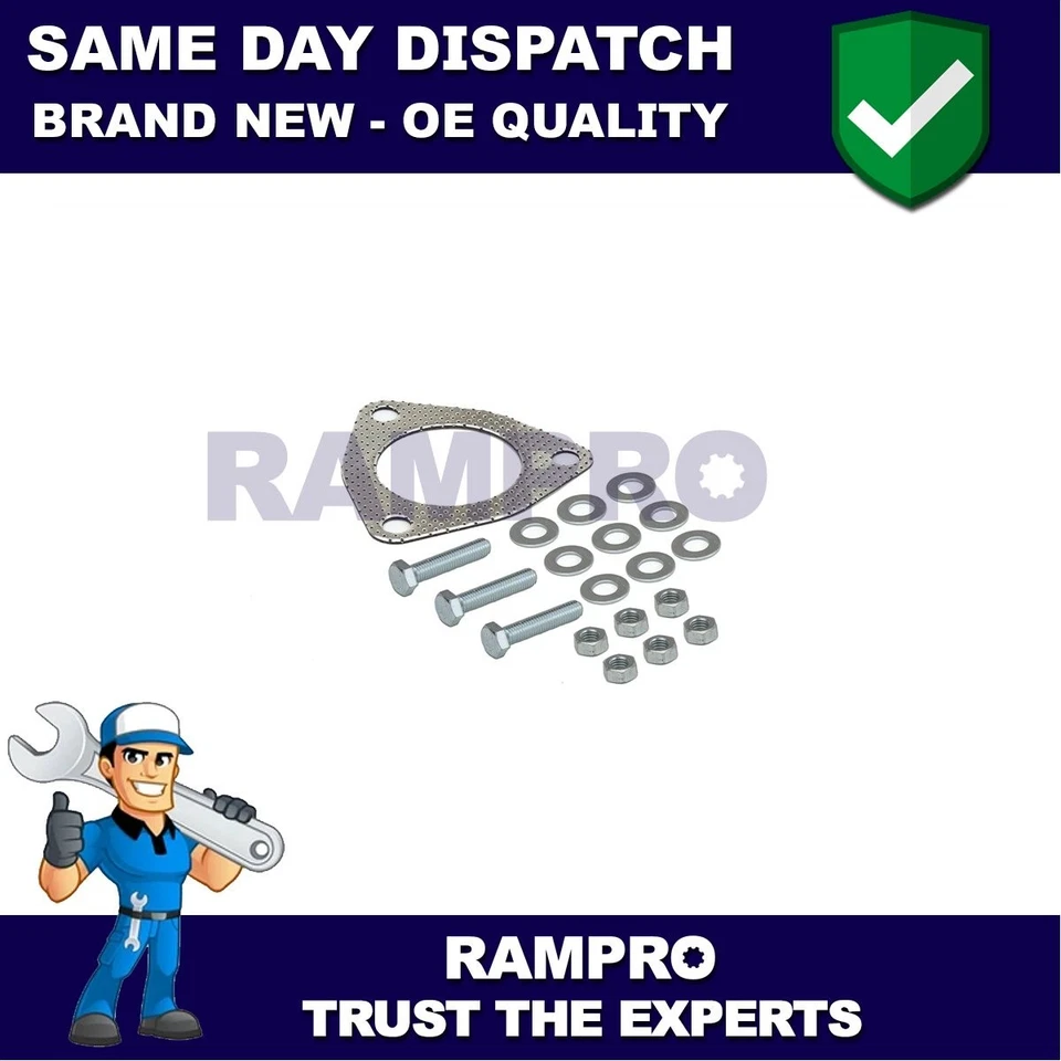 Tubo de escape + kit de montaje delantero Torq para Fiat Brava Bravo 1.2 46524757 Foto 3 de 4