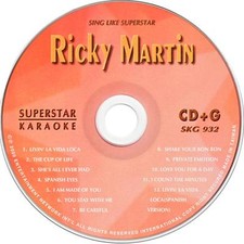 RICKY MARTIN Karaoke Superstar SKG-932 Livin' LA VIDA LOCA CD G