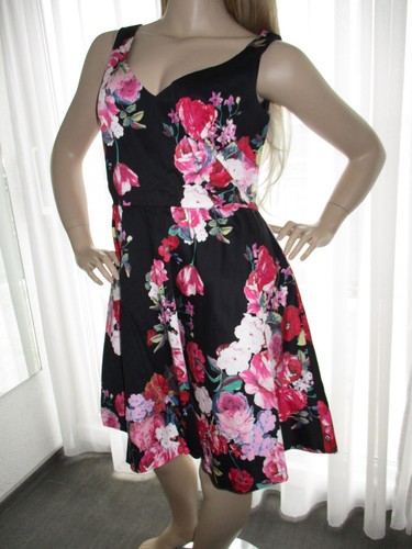 Kleid 40/M Sommerkleid Trägerkleid MORGAN DE TOI, Rockabella Stil, Blumen bunt - Bild 5 von 7