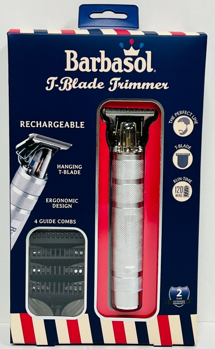 Barbasol CBT1-6002-SLV T-Blade Trimmer Rechargeable Zero Gapped 4
