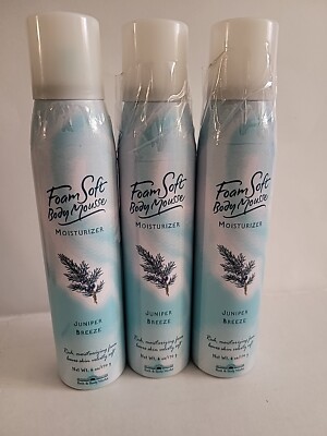 Bath And Body Works Foam Soft Body Mousse Moisturizer (3) Juniper Breeze Rare