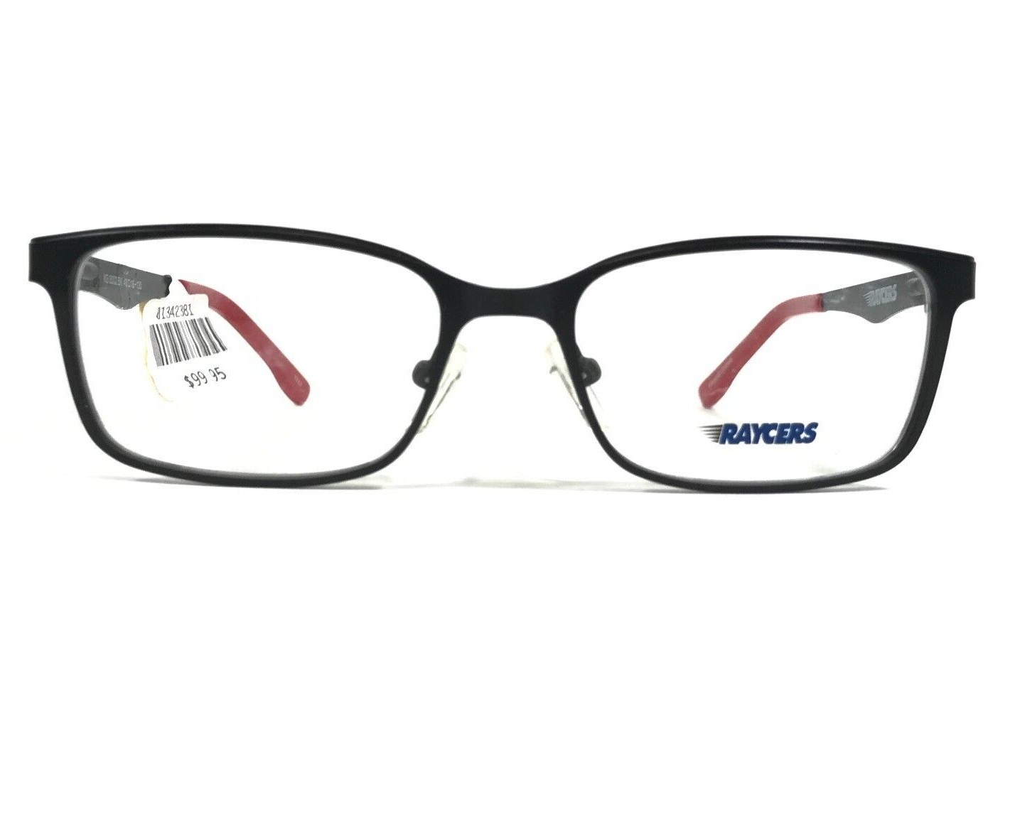 Оправа для детских очков Raycers KB 8002 BK Черно-красная квадратная с полной оправой 48-16-130