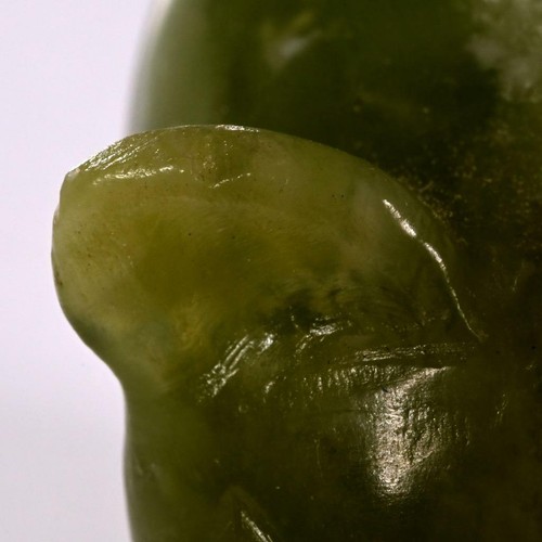 Green Carved Hard Stone Lucky Pig Figurines Sculptures Group Lot 6pcs - Picture 8 of 8