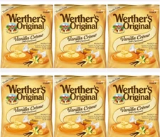 STORCK Werther's Original "VANILLA CREME" Soft Caramels- (6 BAGS)